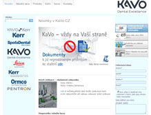 Tablet Screenshot of kavo.cz